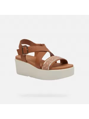 Damensandalen GEOX XAND 2.2S HELLBRAUN