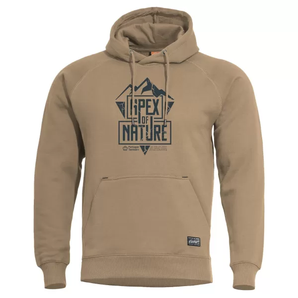  Sweatshirt PENTAGON PHAETON HOOD SWEATER APEX OF NATURE K09021 HELLBRAUN 