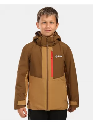 Skijacke für Jungen KILPI DENVER-JB ZJ0101KI BRAUN