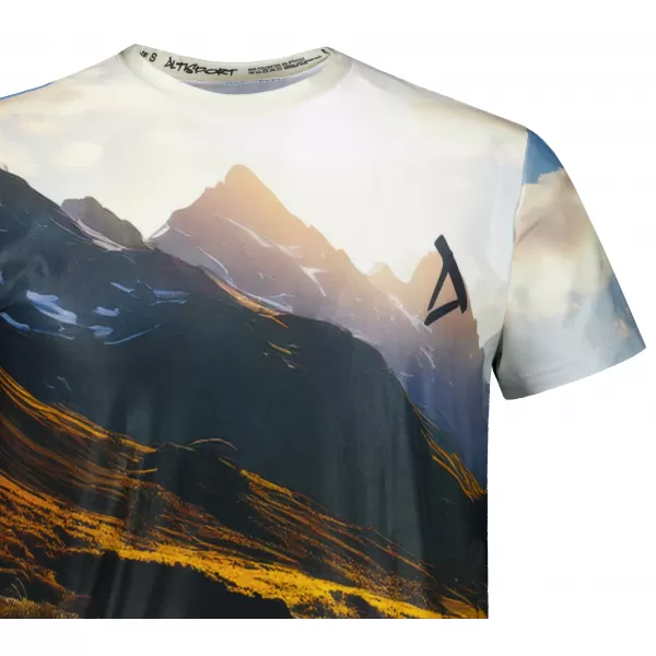  Herren Freizeithemd Premium ALTISPORT VOJ/ALM116TR06 BERGE MIT FELD 