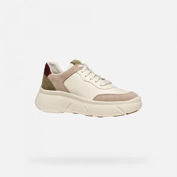  Damen-Sneaker GEOX NEBULA 2.0 G009658 CREMIG 