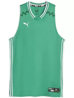 Herren-Tanktop PUMA HOOPS TEAM GAME JERSEY 67662806 PFEFFER GRÜN