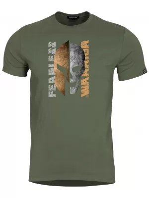 T-Shirt PENTAGON AGERON FEARLESS K09012 OLIVGRÜN