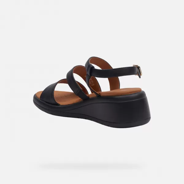  Damensandalen GEOX MELICONIA G000972 SCHWARZ 