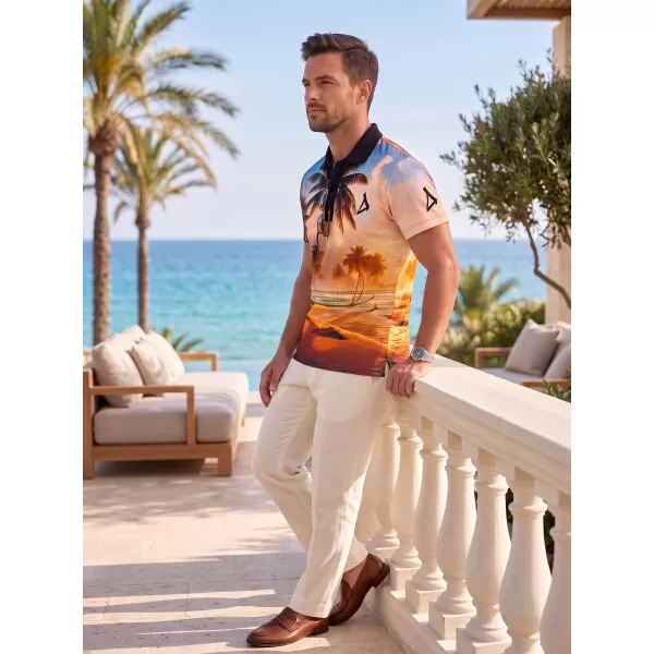  Herren-Funktions-T-Shirt mit Premium-Kragen ALTISPORT VOJ/ALM116TR05 PALMEN 