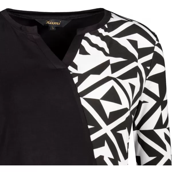 Damen-T-Shirt KIXMI VIVIANE SCHWARZ/WEIß 