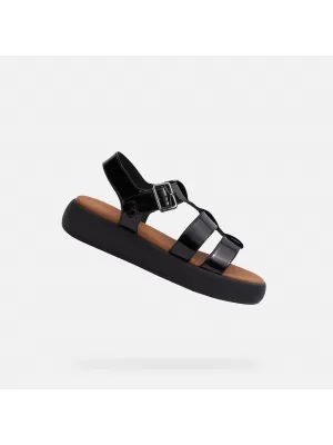 Damensandalen GEOX CAMALEI SCHWARZ