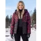 Damenjacke KIXMI VERONICA SCHWARZ/BURGUND