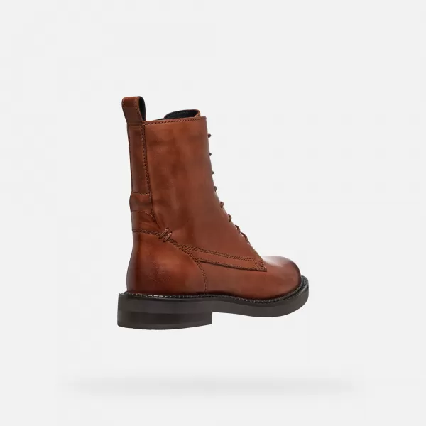  Damen-Stiefeletten GEOX G004555 HELLBRAUN 
