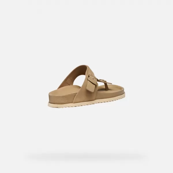  Damen-Flip-Flops GEOX SANDYBETT BEIGE 