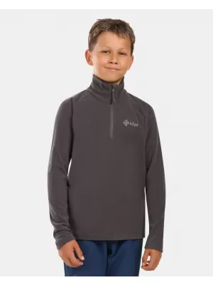 Fleece-Sweatshirt für Kinder KILPI ALMERI-J ZJ0204KI DUNKELGRAU