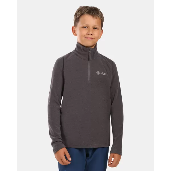  Fleece-Sweatshirt für Kinder KILPI ALMERI-J ZJ0204KI DUNKELGRAU 