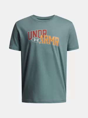 T-Shirt für Jungen UNDER ARMOUR UA OVERLAY WM SS 6005069-323 GRÜN