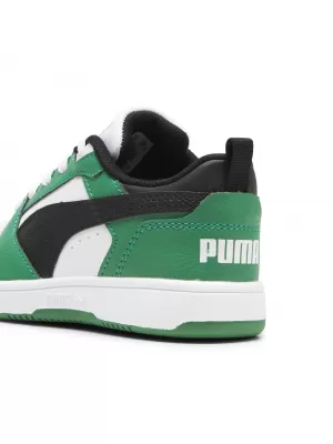 Kinderschuhe PUMA REBOUND V6 LO PS 39383405 PUMA WEIß/PUMA SCHWARZ/GRÜN