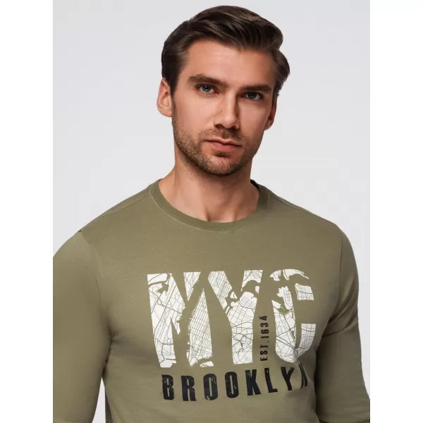  Hemd OMBRE OM-LSPT-0131 OLIVE 