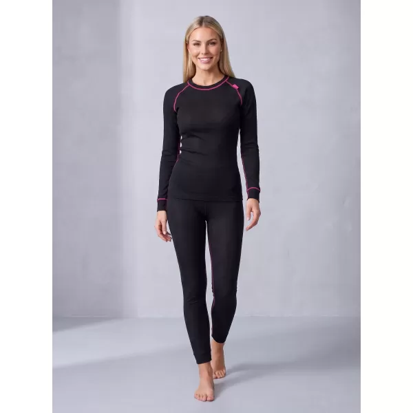  Thermo-Set für Damen ALTISPORT GOLDA SCHWARZ/ROSA 