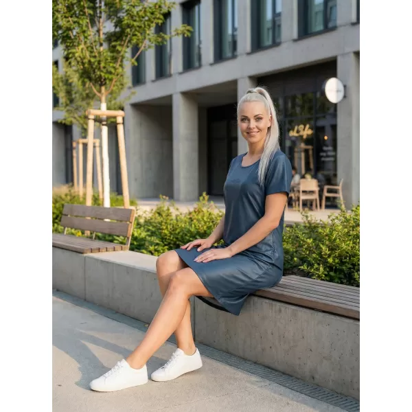  Damen erweitert T -Shirt Premium ALTISPORT VOJ/ALW075SAT02 DUNKEL-PETER 