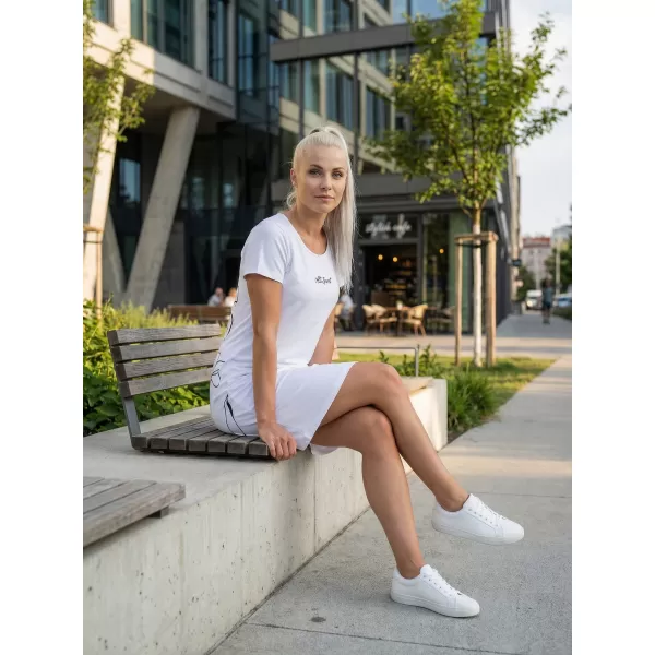  Damen erweitert T -Shirt Premium ALTISPORT VOJ/ALW075SAT02 WEIß 