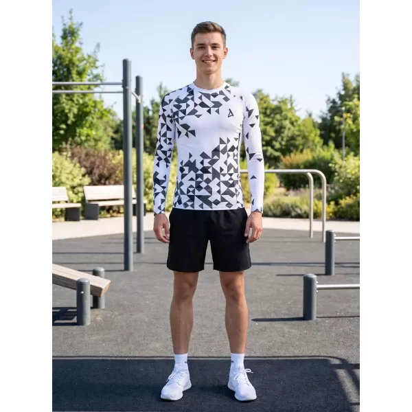  Hochwertiges funktionelles Kompressionsshirt für Herren ALTISPORT VOJ/ALM108TR03 WEIß 