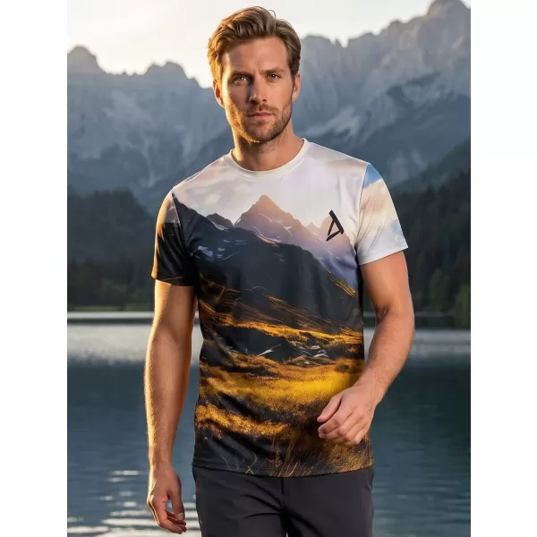  Herren Freizeithemd Premium ALTISPORT VOJ/ALM116TR06 BERGE MIT FELD 