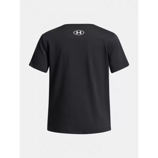  Mädchen-T-Shirt UNDER ARMOUR UA BIG LOGO SS 1389756-001 SCHWARZ 