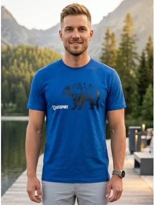 Herren-T-Shirt mit kurzen Ärmeln ALTISPORT ALM193129 SCHNORCHEL BLAU