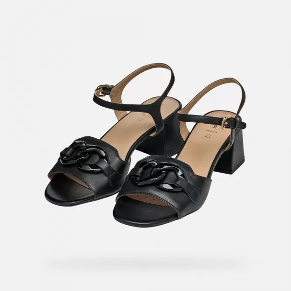  Damensandalen GEOX NEW ERAKLIA 50 T SCHWARZ 