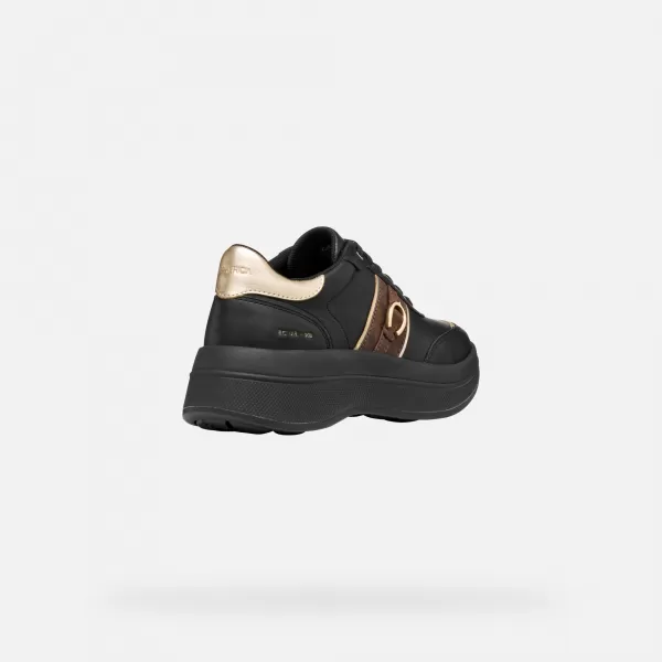  Damen-Sneaker GEOX SPHERICA ECUB-3 G009711 SCHWARZ 