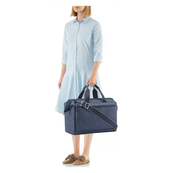  Tasche REISENTHEL ALLROUNDER S POCKET FISCHGRÄTENMUSTER DUNKELBLAU 