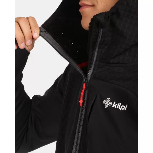  Fleece-Sweatshirt für Herren KILPI FRENI-M ZM0203KI SCHWARZ 
