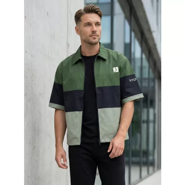  Premium-Herrenhemd ALTISPORT VOJ/ALM051KOS01 KHAKI 