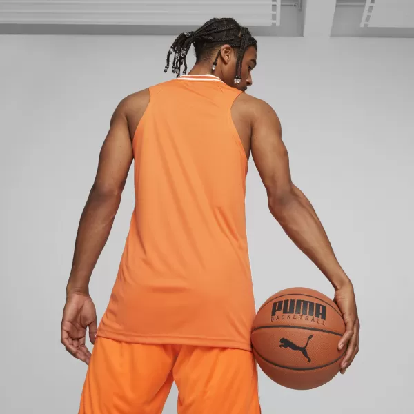 Herren-Tanktop PUMA HOOPS TEAM GAME JERSEY 67662808 GOLDENER MOHN 