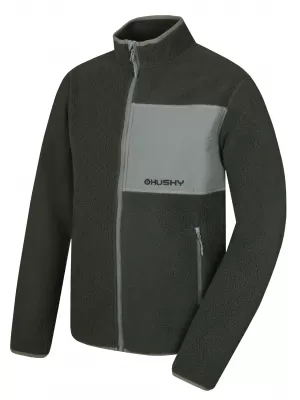 Herren-Sweatshirt HUSKY ADDY ZIP M VERBLASSTES GRÜN