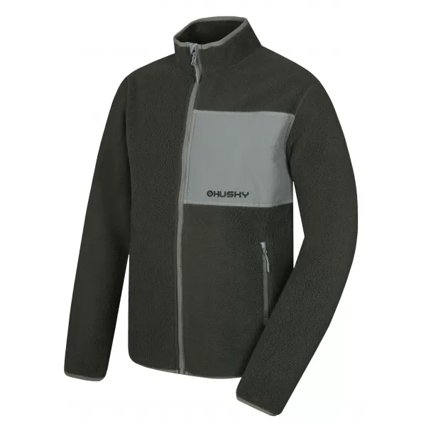  Herren-Sweatshirt HUSKY ADDY ZIP M VERBLASSTES GRÜN 