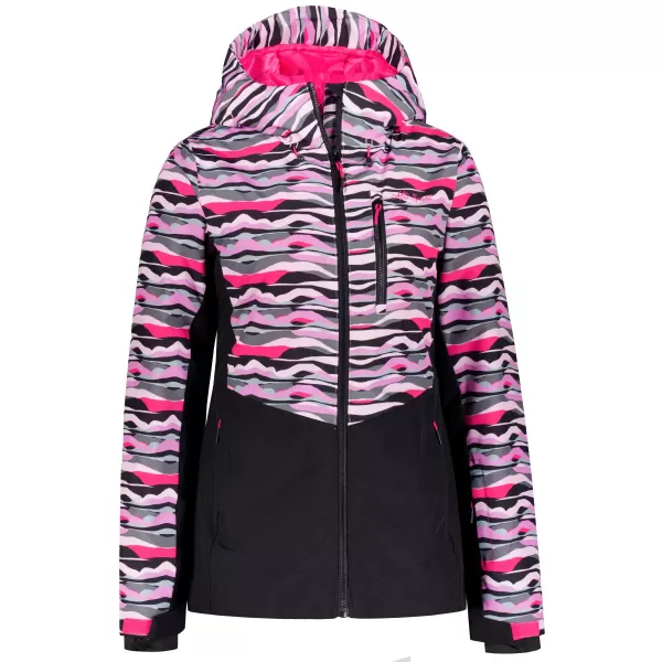  Winterjacke für Damen ALTISPORT GARDIN SCHWARZ/ROSA 