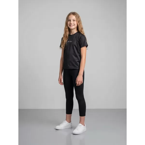  Funktionaler t -Shirt -Prämie von Kindern ALTISPORT VOJ/ALK075TR01 SCHWARZ 