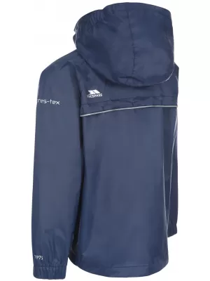 Wasserdichte Kinderjacke TRESPASS QIKPAC X MARINE/CARBON