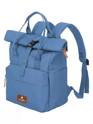 Rucksack TRAVELITE BASICS SHORT HANDLE ROLL-UP DENIM