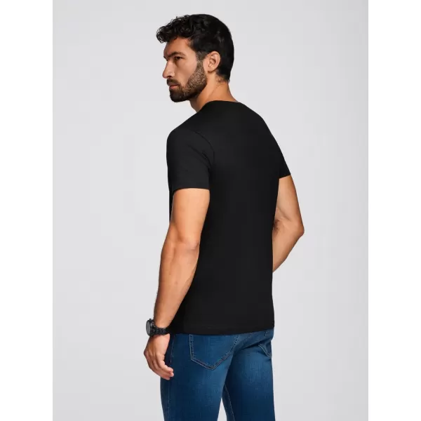 Hemd OMBRE OM-TSPT-0248 SCHWARZ 