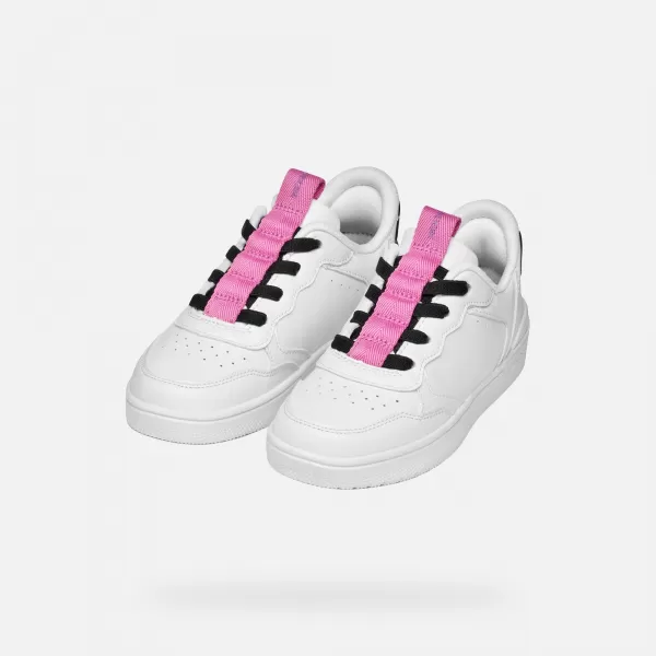  Mädchen-Sneaker GEOX WASHIBA FAST IN J56NSA05415C0563 WEIß 