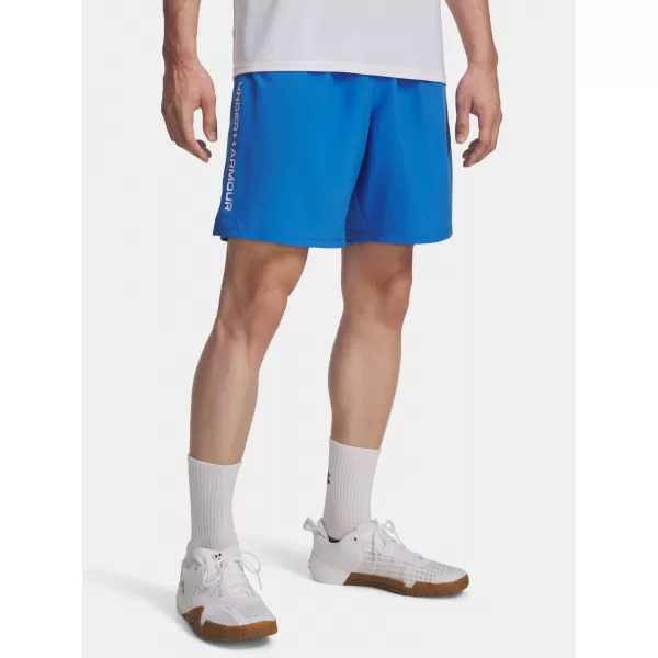  Herrenshorts UNDER ARMOUR UA TECH WOVEN WORDMARK SHORT 1383356-402 BLAU 