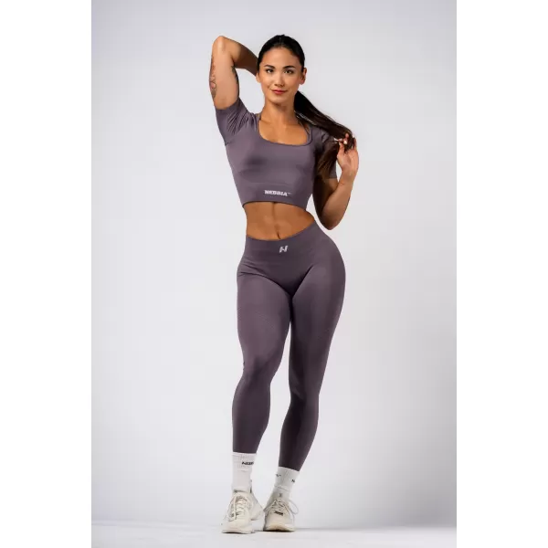  Shaping nahtlose Maximum-Push-up-Leggings FLOW SEAMLESS 497 DUNKELGRAU Nebbia 