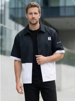 Premium-Shirt für Herren ALTISPORT VOJ/ALM051KOS01 SCHWARZ UND WEIß