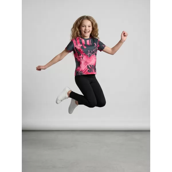  Funktionaler t -Shirt -Prämie von Kindern ALTISPORT VOJ/ALK076TR01 HEIßROSA 