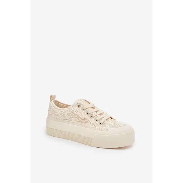  BIG STAR Damenschuhe RR274630 BEIGE Big Star Schuhe 