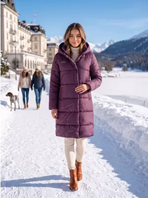 Damenmantel KIXMI VENECIA LILA