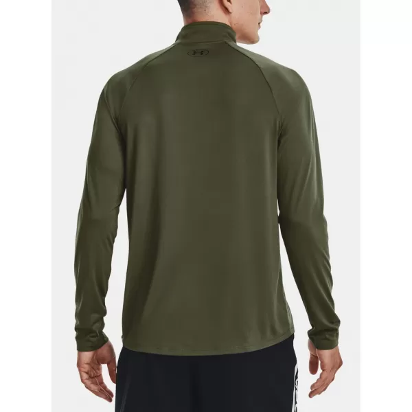  Herren-T-Shirt UNDER ARMOUR UA TECH 2.0 1/2 ZIP 1328495-392 GRÜN 
