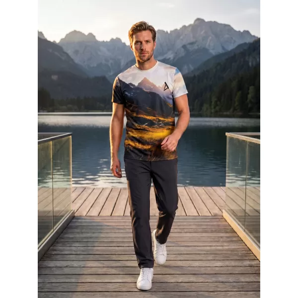  Herren Freizeithemd Premium ALTISPORT VOJ/ALM116TR06 BERGE MIT FELD 