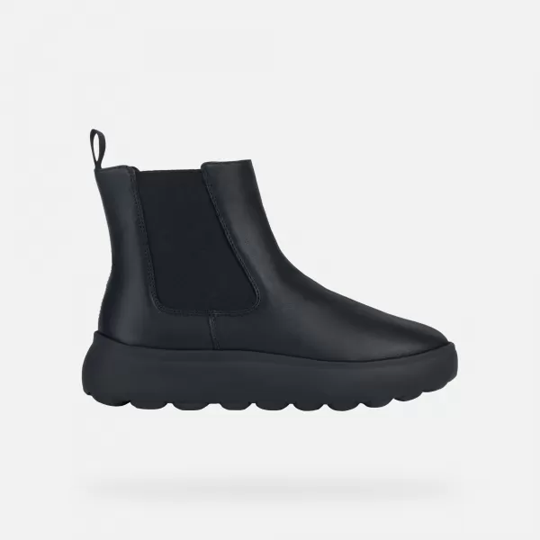  Damen-Stiefeletten GEOX SPHERICA EC4.1 SCHWARZ 