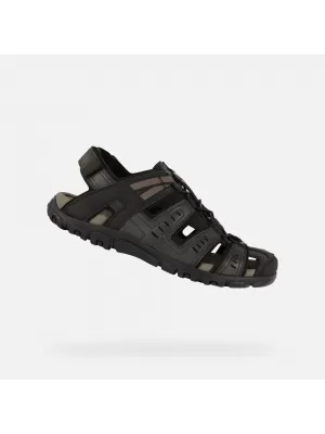 Herrensandalen GEOX STRADA SCHWARZ